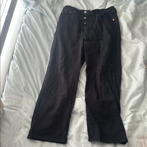 Levi's Black Ankle Cropped Jeans Casual Wear